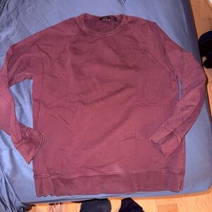 Vince Men's Burgundy Crewneck Sweater